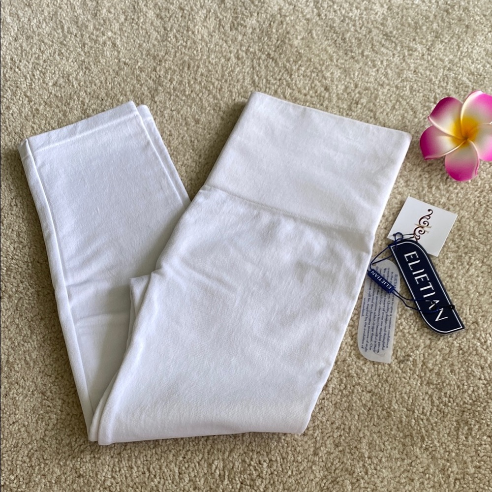 Elietian White Leggings for Women, NWT